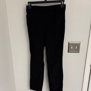 Rafaella Pull-On Stretch, Black Slim Fit Pants.